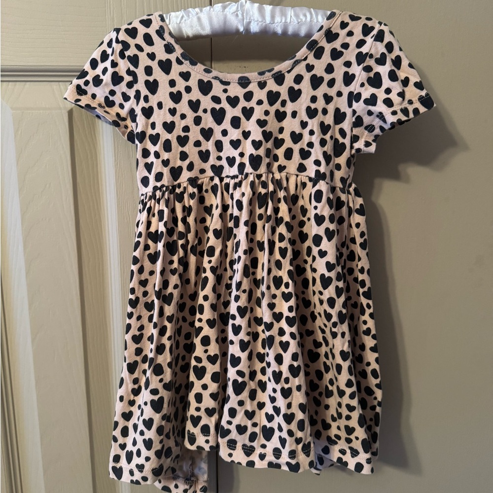 Heart Print Dress
